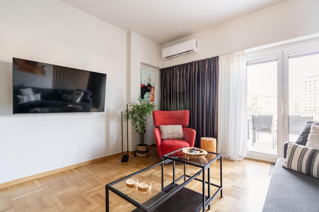 Athena Blue Lux Apartments 2Br 2Ba With City Skyline View, Near Kolonaki เอเธนส์ ภายนอก รูปภาพ